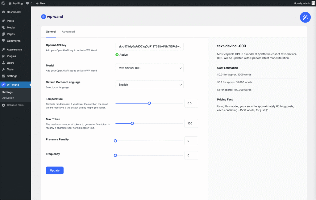 5 Best AI WordPress Plugins Worth Considering in 2026 WP Wand AI Plugin for WordPress Interface